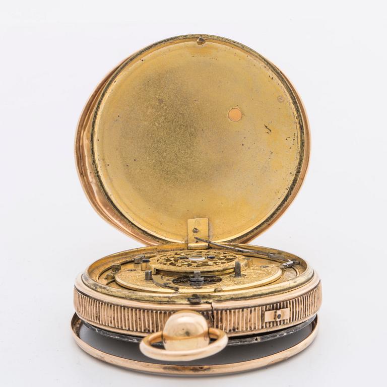 Pocket Watch, marked "BREGUET", turn of the century 1800, ca 52 mm..