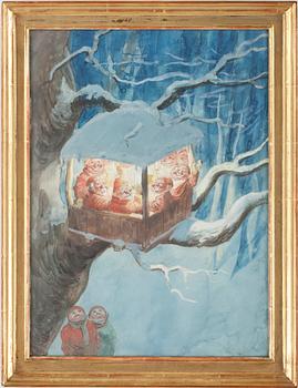 Robert Högfeldt · ROBERT HÖGFELDT, akvarell, signerad.