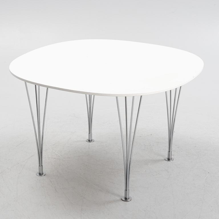 Bruno Mathsson & Piet Hein, a 'Supercirkel' dining table, Fritz Hansen, Denmark.
