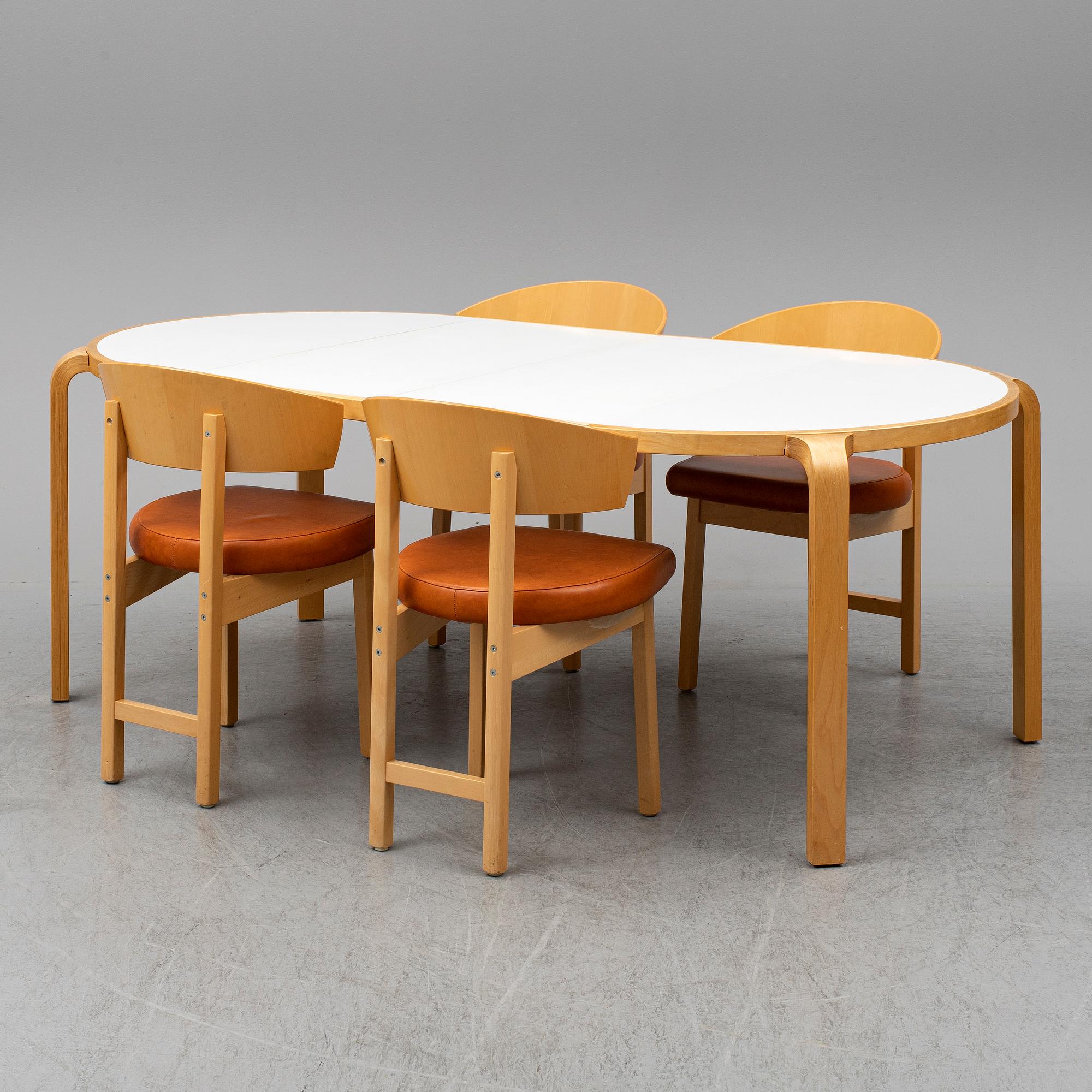 MATSALSGRUPP, stolar, 4 st, samt bord, IKEA.