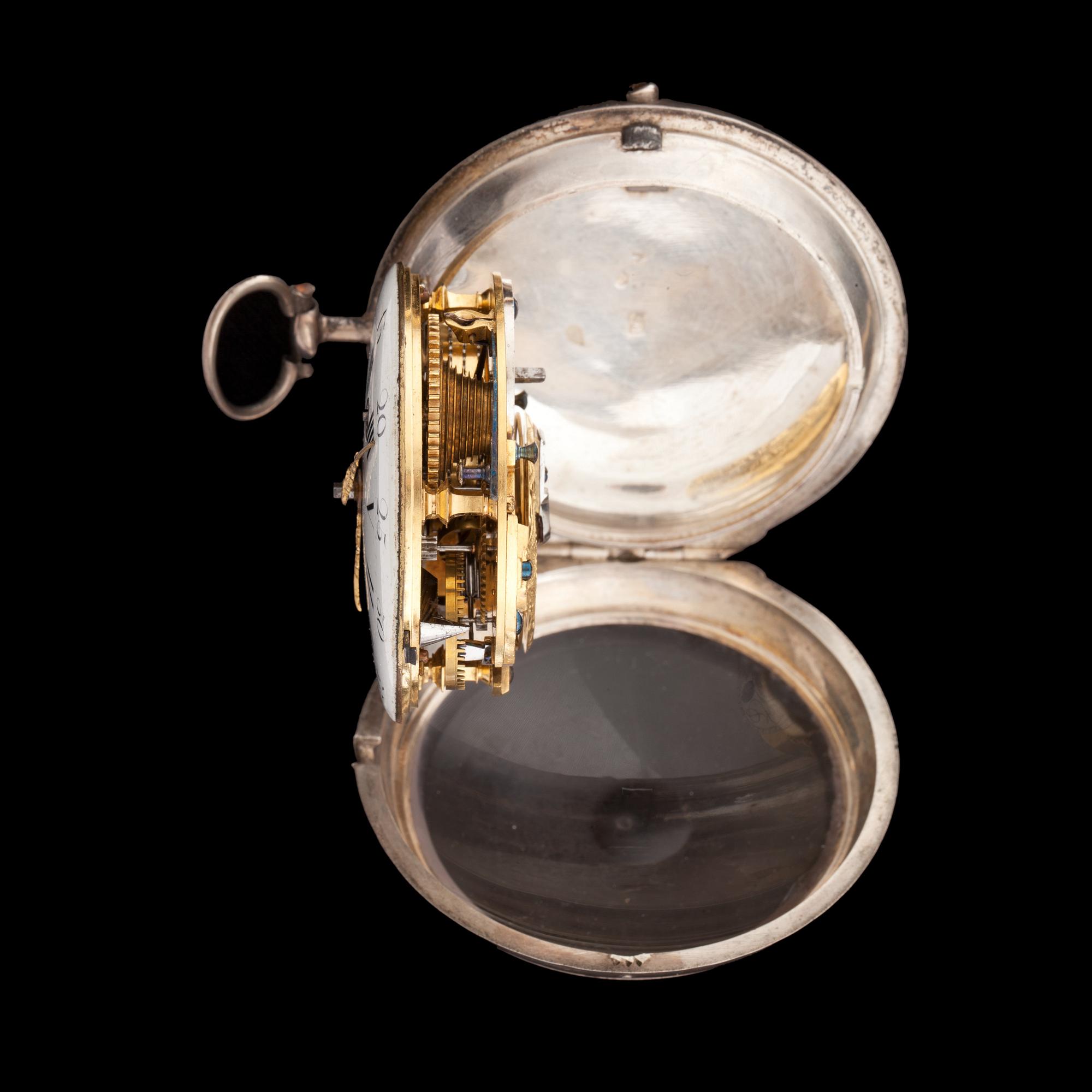 FICKUR, spindelur, Ernst, Stockholm. Boettstämpel Peter Strömqvist, Stockholm, 1771.