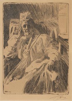 Anders Zorn, "Änkedrottning Sophia".