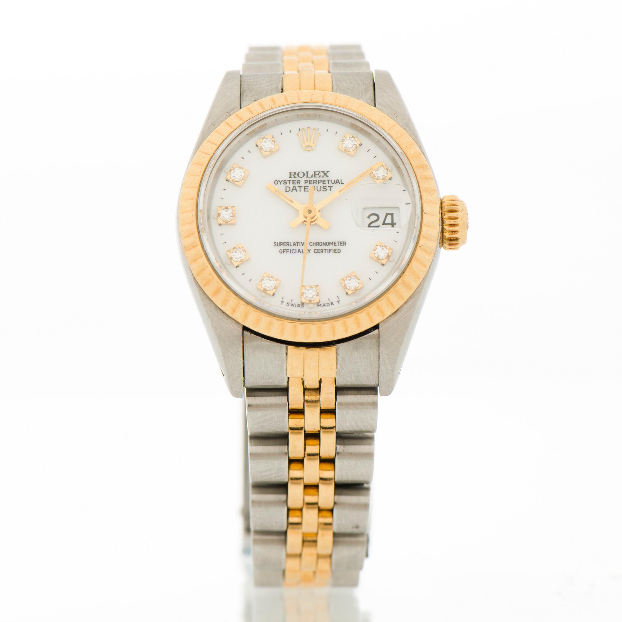 ROLEX, Oyster Perpetual Datejust, wrist watch, 26 mm.