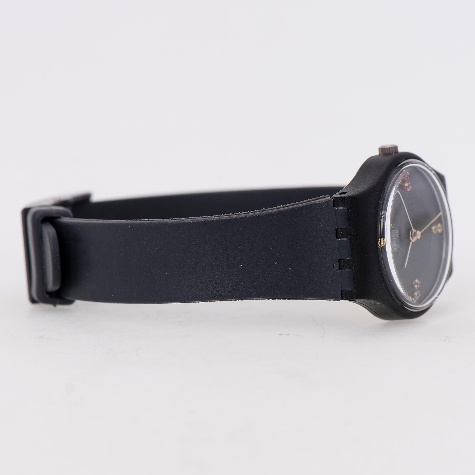 ARMBANDSUR 4 ST, SWATCH, två herr och två damur 1980-tal.