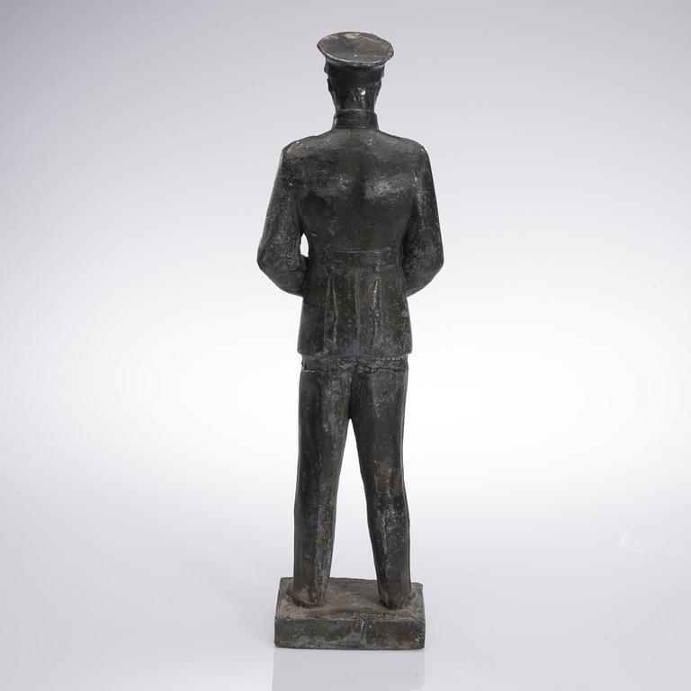 LAURI LEPPÄNEN, skulptur, metallblandning, signerad.