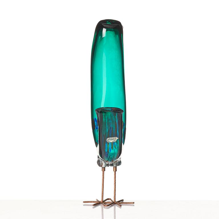 Alessandro Pianon, a "Pulcino" glass sculpture of a bird, Vistosi, Italy, 1960s.