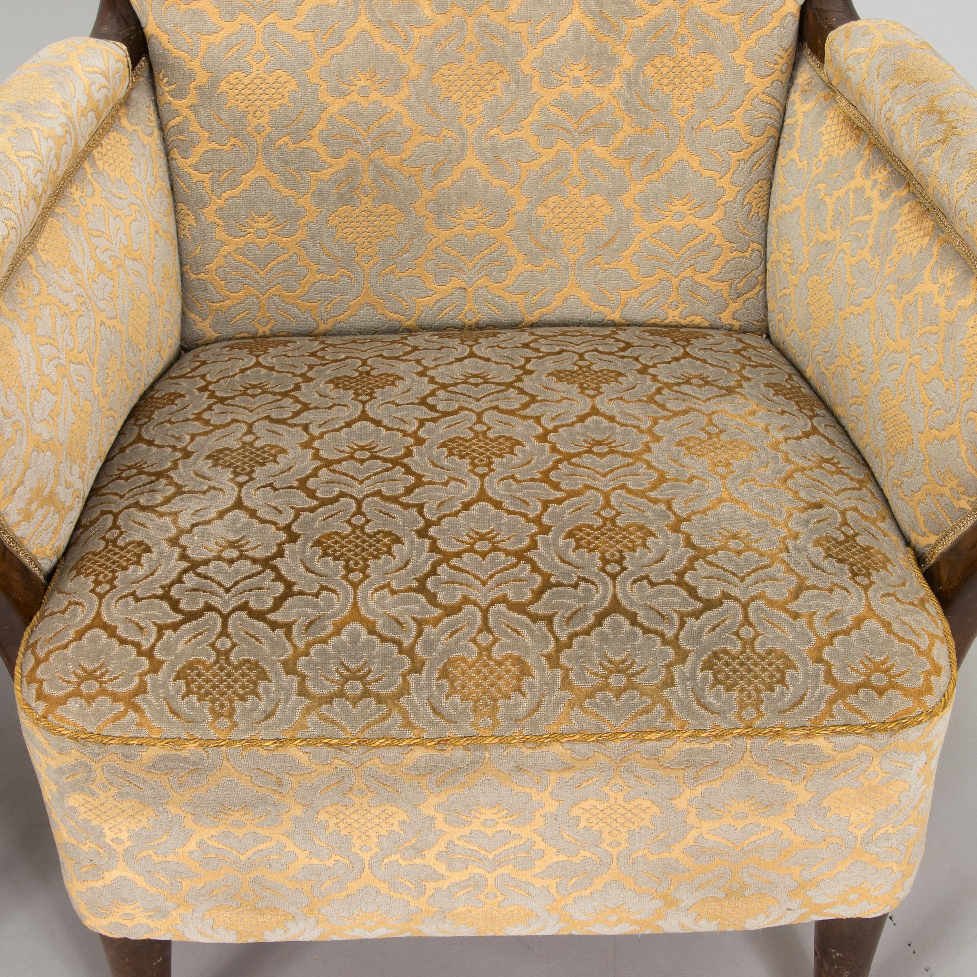 Birger Hahl, soffa samt fåtöljer, ett par, Haimi Oy 1946.