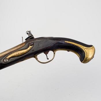 A Swedish flintlock cavalry pistol m/1738.