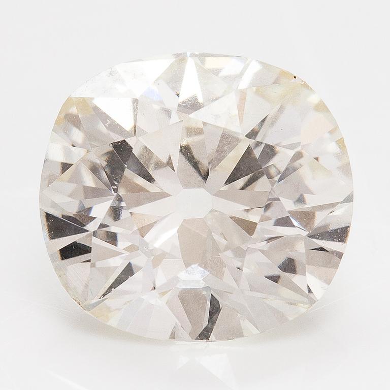 An old-cut diamond ca. 3.05 ct. With SJL certificate.