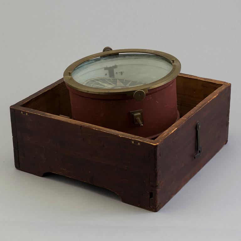 A second half of the 19th century ship compass Haverman Carlscrona.