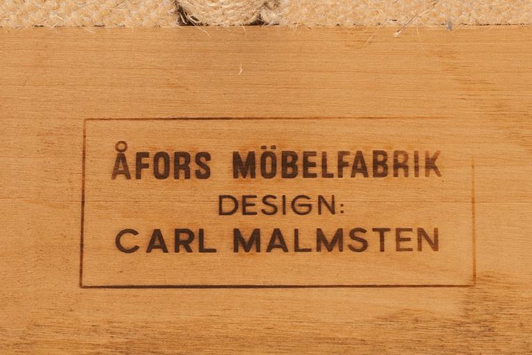 STOLAR, 10 st, "Gustavus", Carl Malmsten för Åfors Möbelfabrik. 1900-talets mitt.
