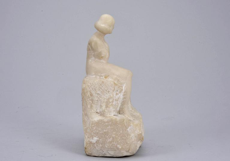 GUSTAF NYHOLM, skulptur, marmor, signerad och daterad 1917.
