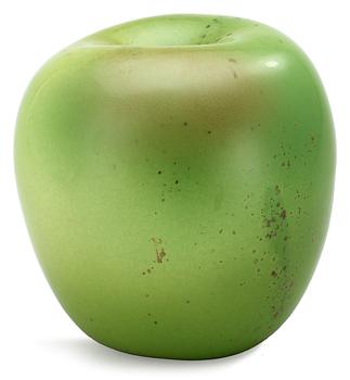 A Hans Hedberg faience apple, Biot, France.