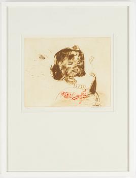 Helene Billgren, etching. Signed 217/250.