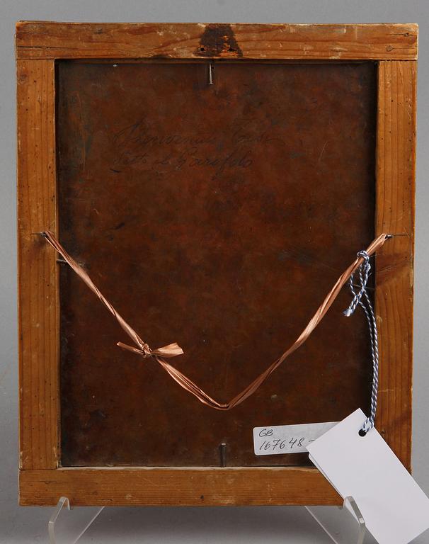 OKÄND KONSTNÄR. Flamländsk skola, olja på koppar, 1600/1700-tal.