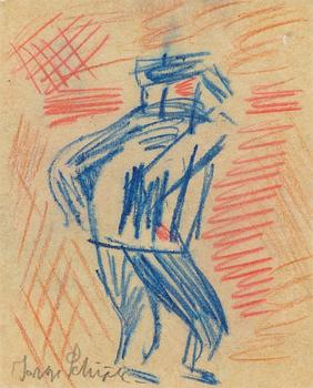 Inge Schiöler, Blue figure.