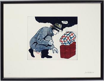 Jan Håfström, etching, signed and dated 2016, numbered e.a.