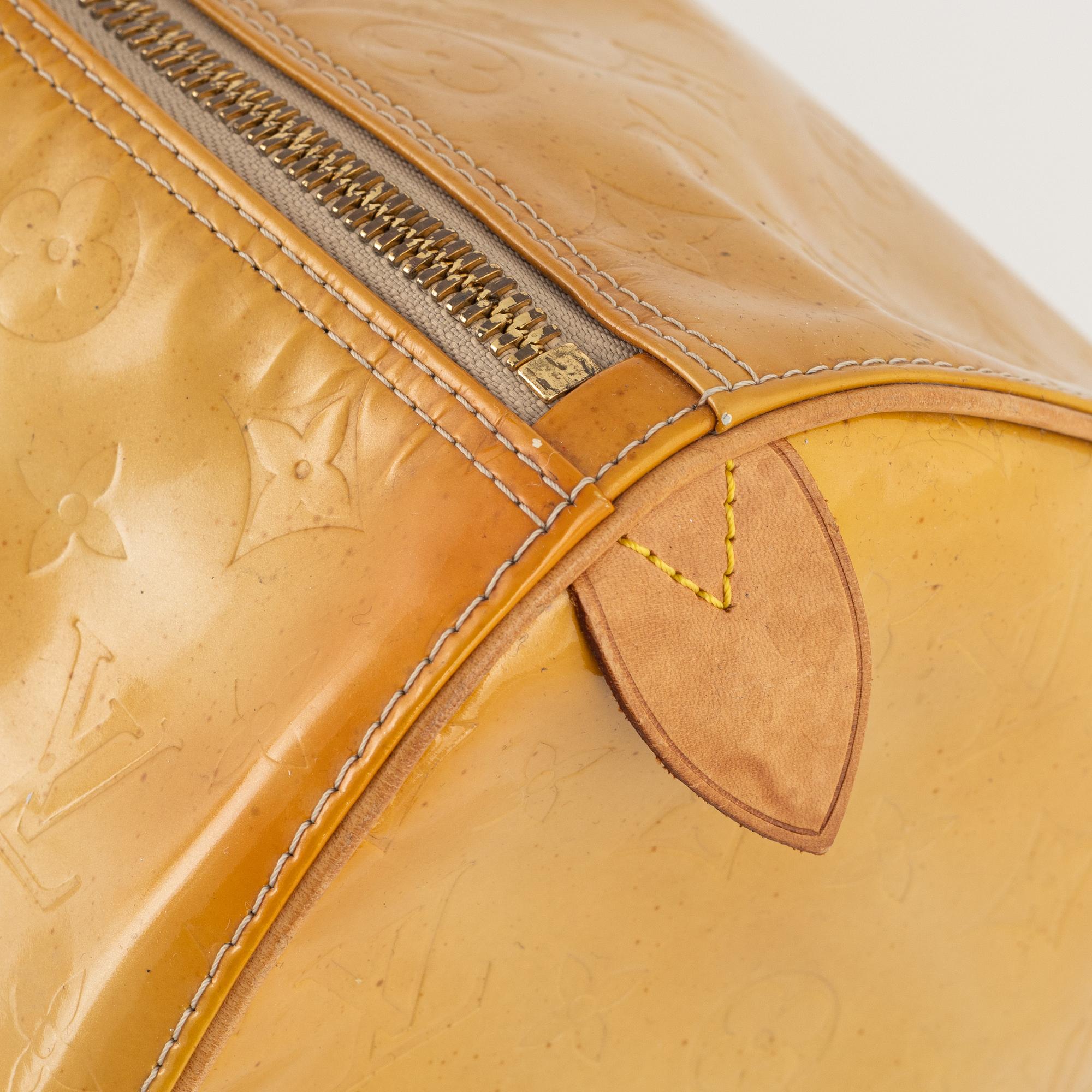 Louis Vuitton, weekend bag, "Vernis Keepall 45".