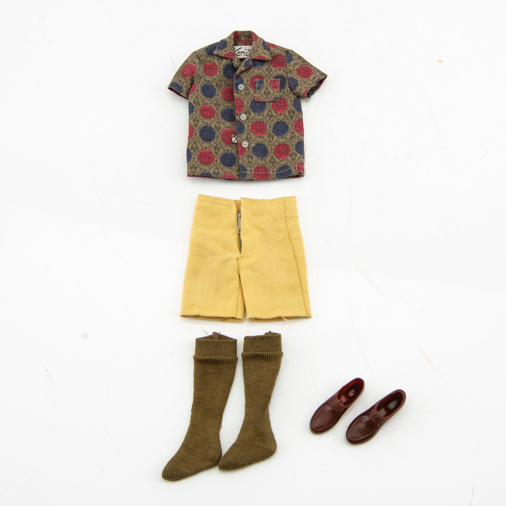 Barbie och Ken, dockor 2 st. samt kläder, vintage,"Barbie Bubblecut" Mattel 1961/62. "Ken" Mattel 1961/62.