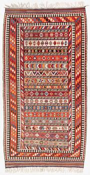 A Kelim rug, c. 230 x 160 cm.