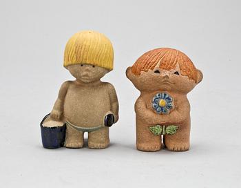 FIGURINER, 2st, stengods, Lisa Larson, Gustavsberg.