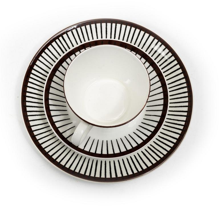 Stig Lindberg, A 27 piece coffee service, “Spisa Ribb”, Gustavsberg, 1955–74.