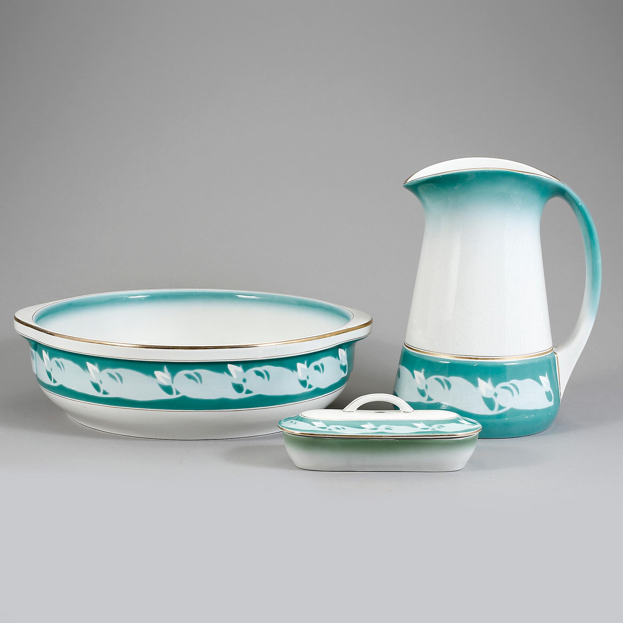 TVÄTTSERVIS, Göteborgs porslinsfabrik, jugend.