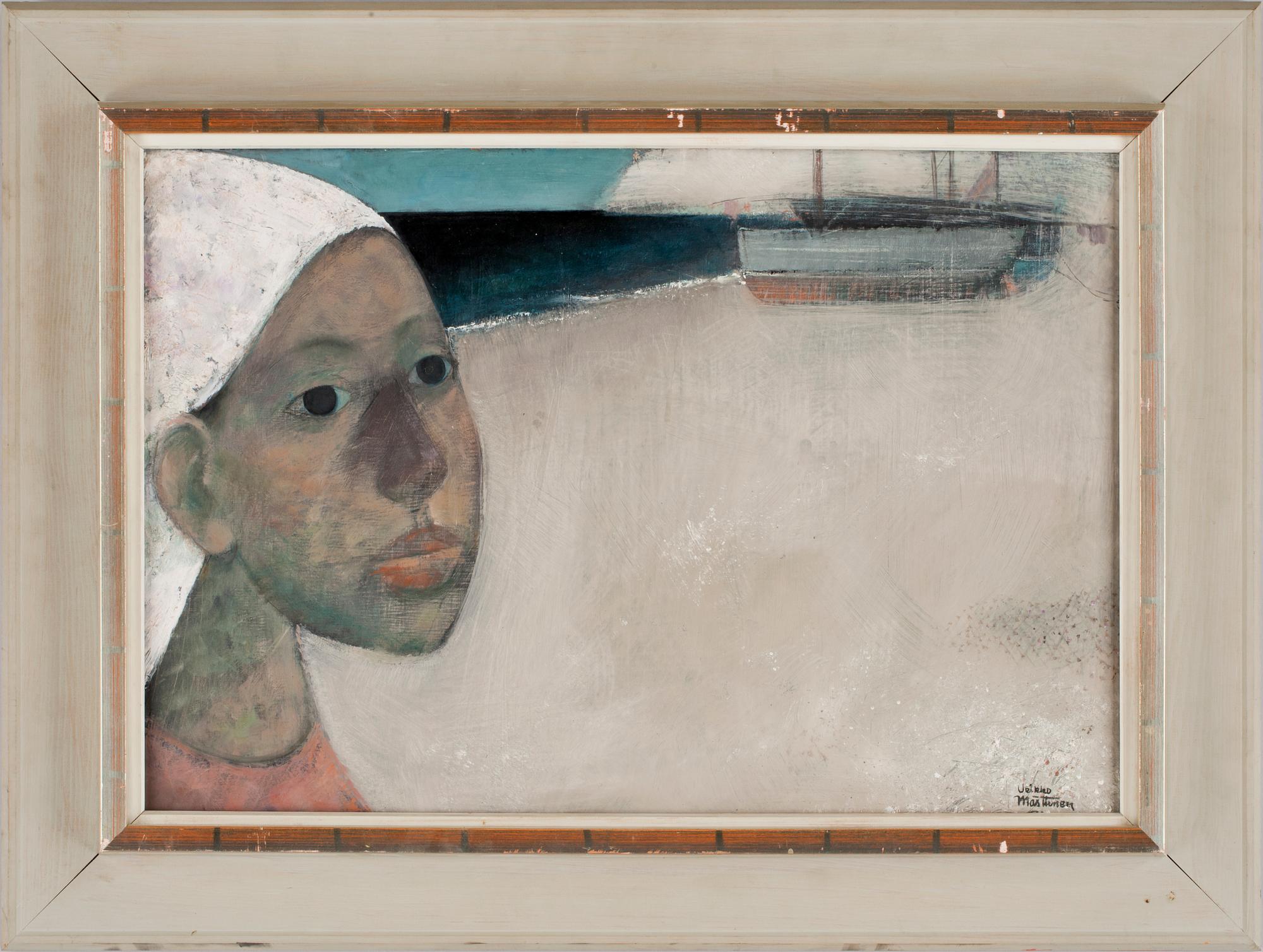 VEIKKO MARTTINEN, olja på pannå, signerad och otydligt daterad.