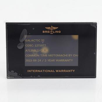 Breitling, Galactic, wristwatch, 32 mm.