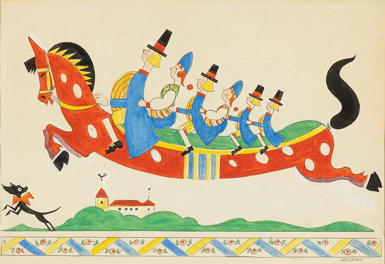 Einar Nerman, "Dalahästen".