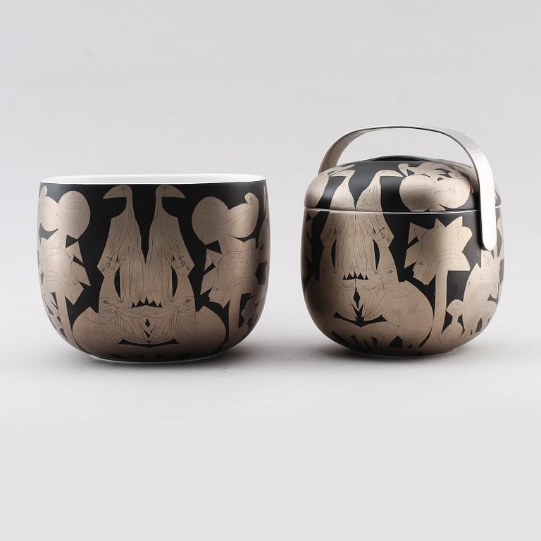 SKÅL OCH TERRIN, porslin, "Suomi", Timo Sarpaneva, Rosenthal Studio-linie, 425/500.