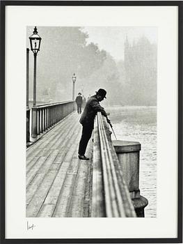 Åke Lange, "Fiskare på Skeppsholmsbron 1937".