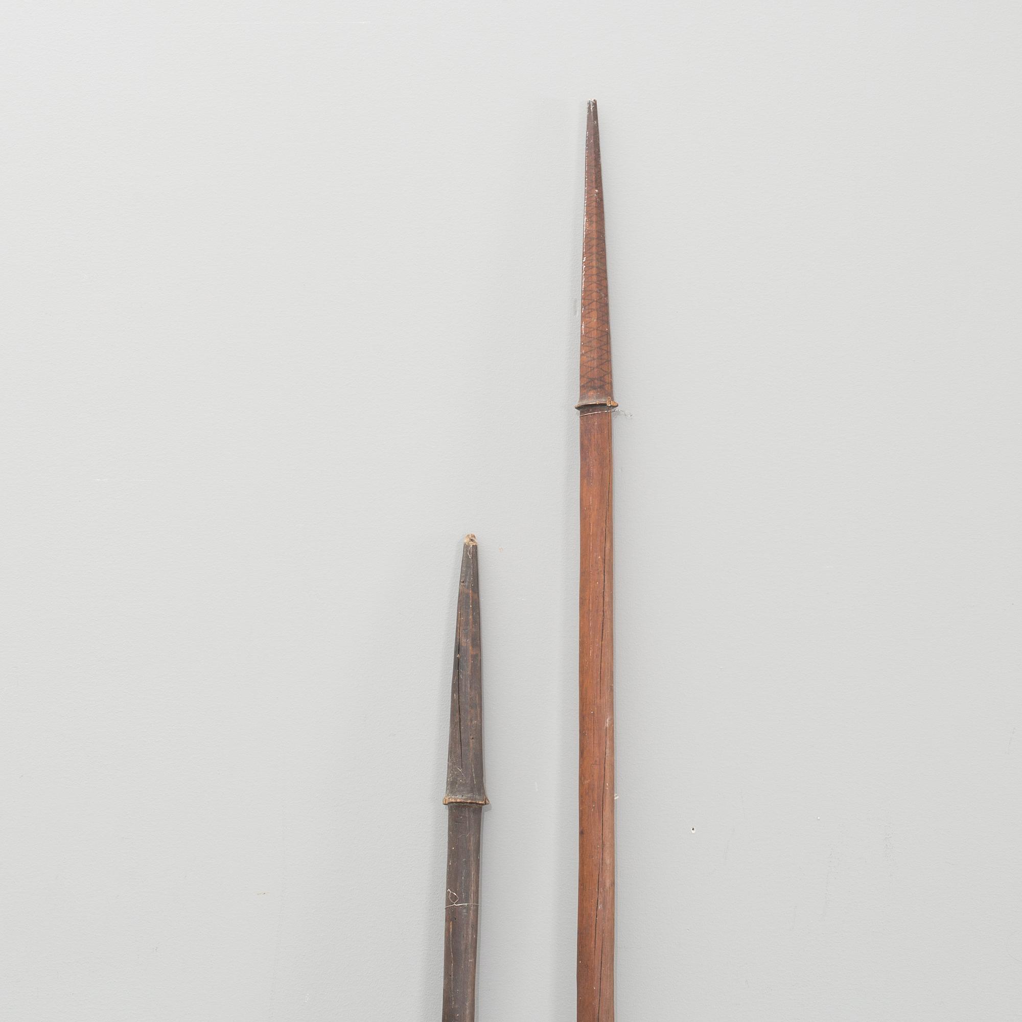 KATOUA /CLUBS, two. NIUE ISLAND, POLYNESIA.