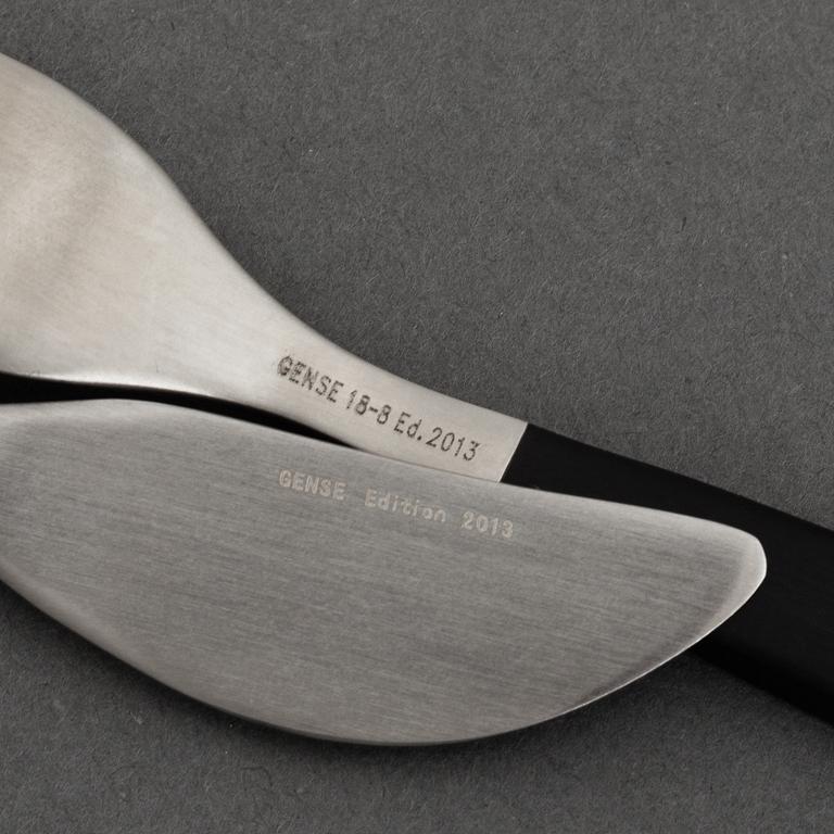 FOLKE ARSTRÖM, bestick, 56 delar, "Focus De Luxe", rostfritt stål, Gense.