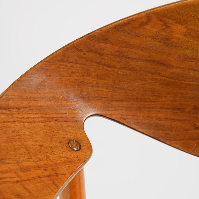 Ejner Larsen & Aksel Bender Madsen, a "Metropolitan" chair, Fritz Hansen, Denmark, 1950s.