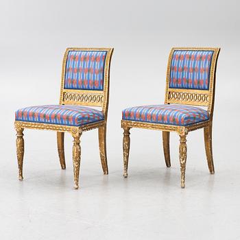 Chairs, a pair, Late Gustavian, early 19th century.