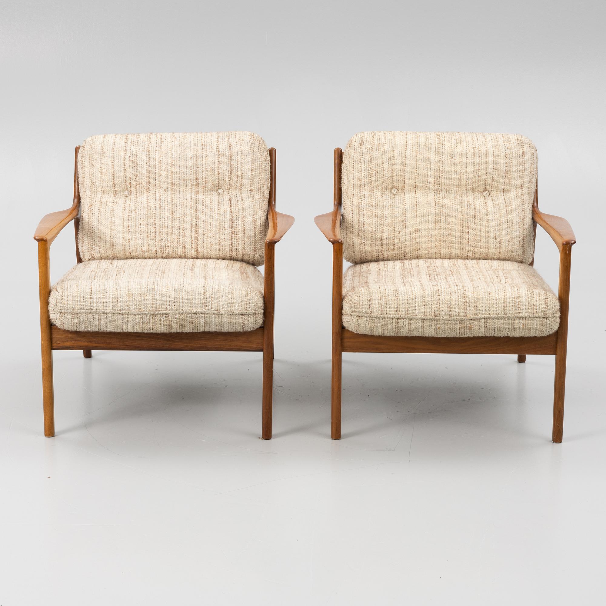 Folke Ohlsson, fåtöljer, ett par, "USA 75", Dux.