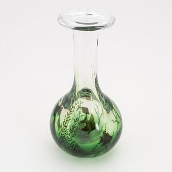 Edward Hald, a 'fish graal' glass vase, Orrefors.