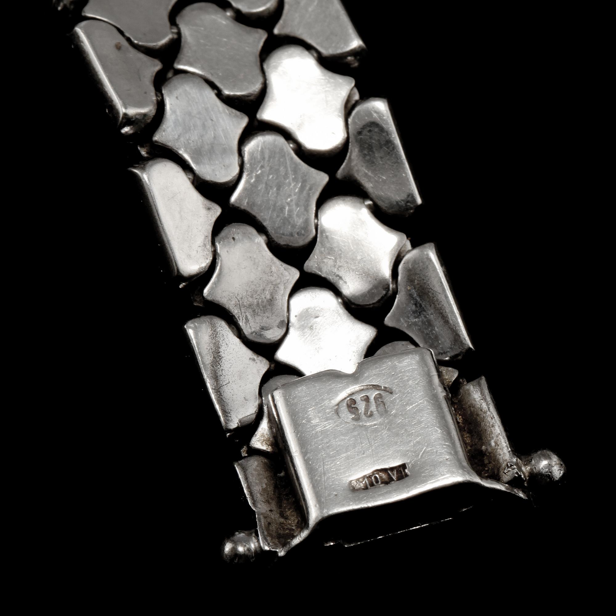 ARMLÄNK, sterlingsilver, Vicenza, Italien, 1900-talets tredje kvartal. Vikt 31 g.