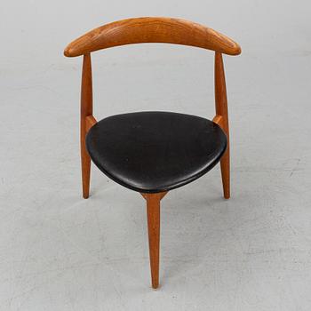 HANS J WEGNER, stol, "Hjertestolen". Fritz Hansen, Danmark, 1950-tal.