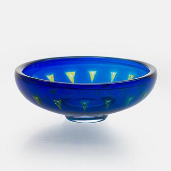Sven Palmqvist, a 'Ravenna' glass bowl, Orrefors.