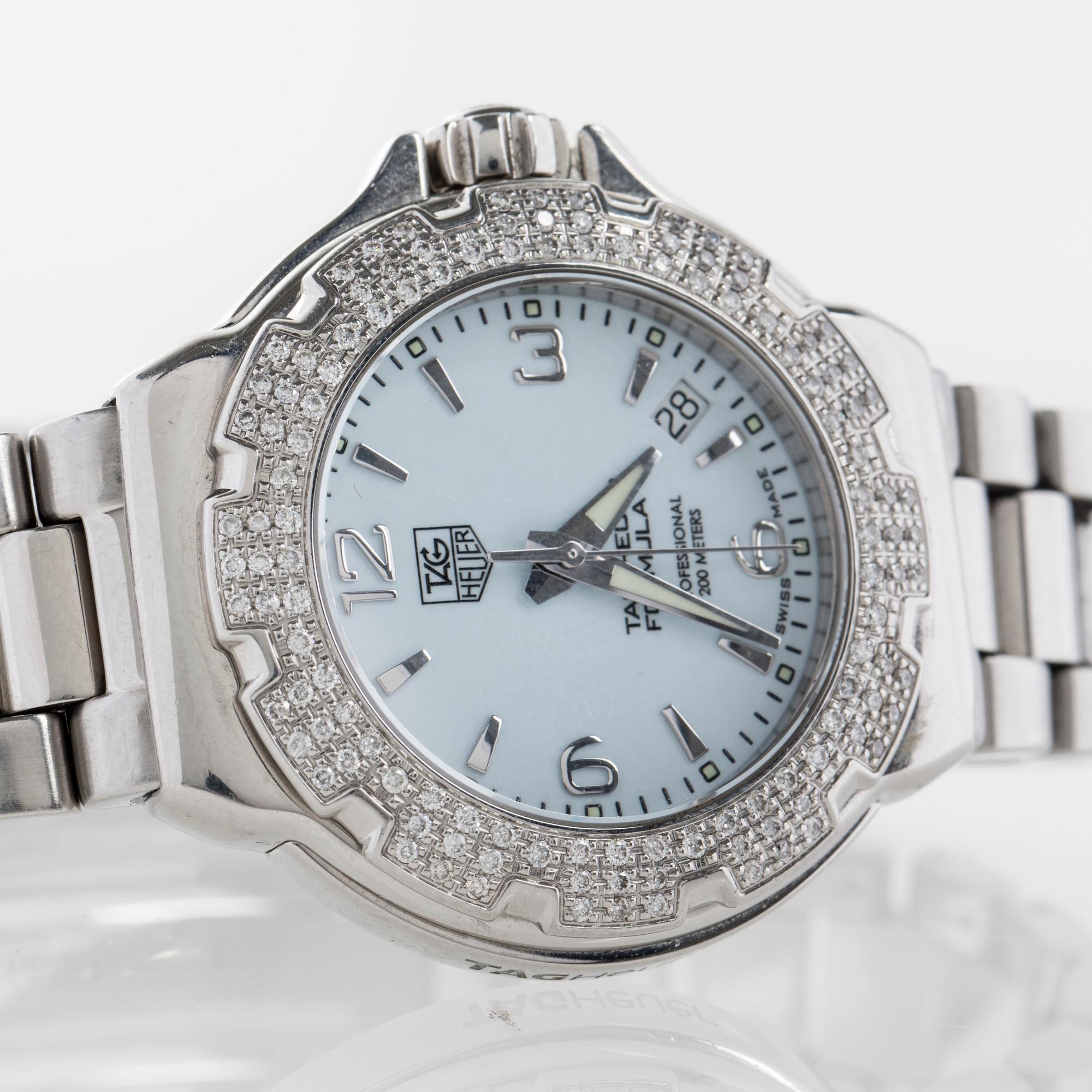 ARMBANDSUR Dam stal o diamanter. Tag Heuer Formula 1 WAC 1215. Bukowskis