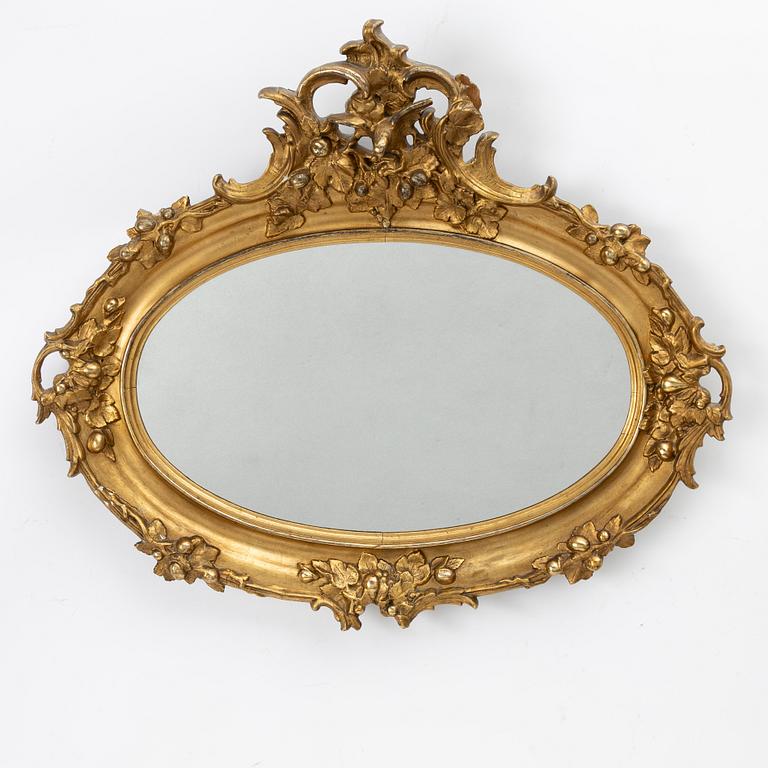 Mirror, neo-Rococo, late 19th century.