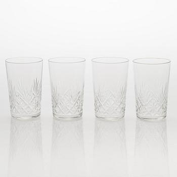 A 34-piece 'Aino' (Ainamo) glassware set for Riihimäen Lasi Oy.