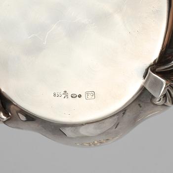 PARTI SILVER, 15 delar, silver, bla GAB, Stockholm, 1900-tal. Vikt 571 g.
