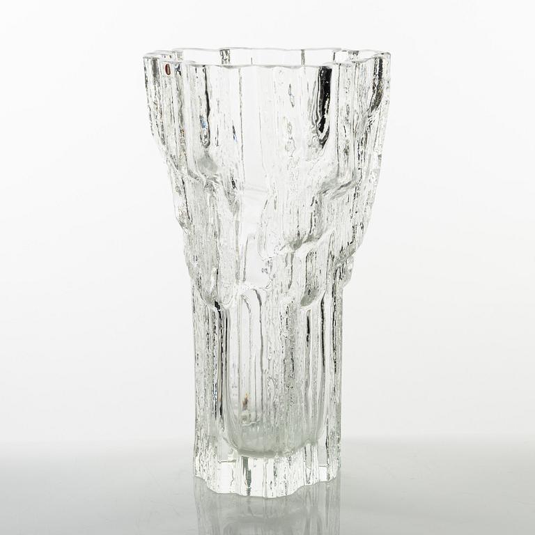 Tapio Wirkkala, vase, glass, "Marmora", model 3544, Iittala, 1970s.