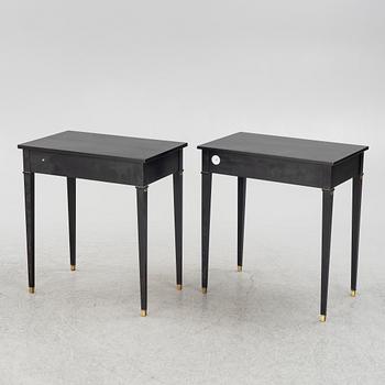 A pair of late Gustavian style tables, mid-20th century.