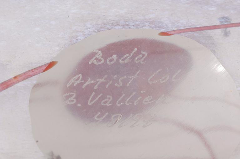 VASER, 2 st, glas, Bertil Vallien, Boda Artist Collection, sign.