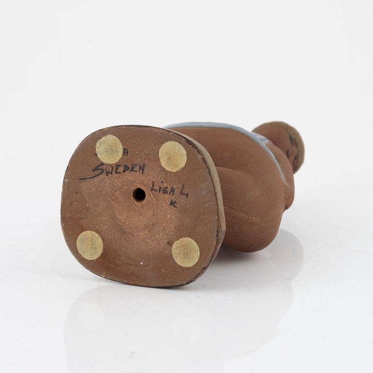 Lisa Larson, figurine, stoneware, "Dora", from the series "ABC Girls", Gustavsberg.