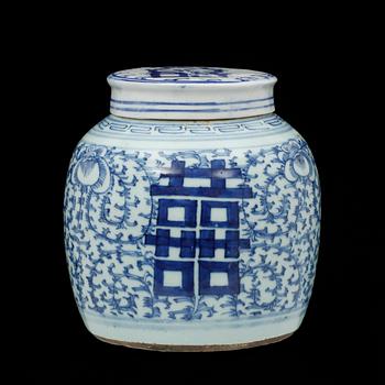 BOJAN med LOCK, porslin, Kina, Qingdynastin, 1800/1900-tal.